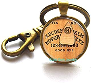 Ouija Board Keychain Ouija Board Key Ring Ouija Board Jewelry Antique Spirit Board Keychain Witch Spirit World Board Witchcraft,Q0299