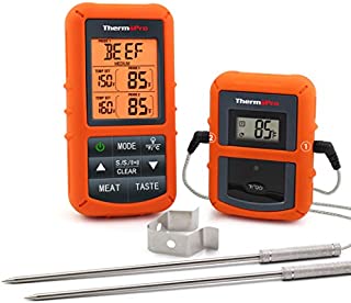 ThermoPro TP20 Wireless Remote Digital Cooking Food Meat Thermometer with Dual Probe for Smoker Grill BBQ Thermometer