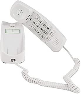 Corded Phone - Phones for Seniors - Phone for Hearing impaired - Choctaw White - Retro Novelty Telephone - an Improved Version of The Princess Phones in 1965 - Style Big Button - iSoHo Phones