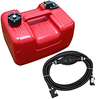 Portable Boat Fuel Tank 12L 3 Gallon Marine Outboard Motor Fuel Tank w/Connector