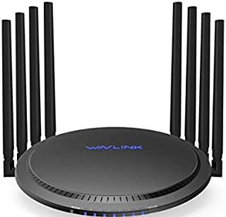 WAVLINK AC3000 WiFi Router,MU-MIMO Tri-Band Wireless Gigabit Router/High Speed Smart WiFi Long Range Extender,4K Streaming with USB 3.0 Ports for Gaming Router,Parental Control&QoS