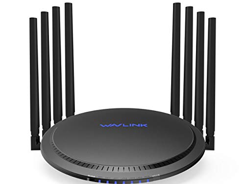 WAVLINK AC3000 WiFi Router,MU-MIMO Tri-Band Wireless Gigabit Router/High Speed Smart WiFi Long Range Extender,4K Streaming with USB 3.0 Ports for Gaming Router,Parental Control&QoS