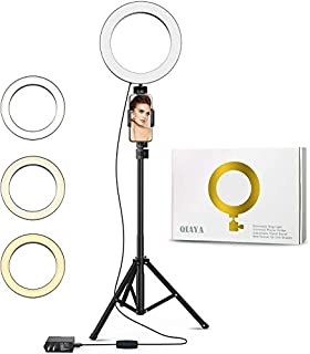 Selfie Ring Light with Tripod Stand and Phone Holder Circle LED Lights for Photo Photography Vlogging Video Make Up Live Steaming