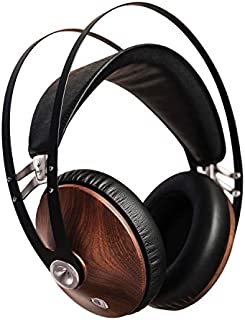 Meze 99 Classics Walnut Silver | Wired Over-Ear Headphones with Mic and Self Adjustable Headband | Classic Wooden Closed-Back Headset for Audiophiles