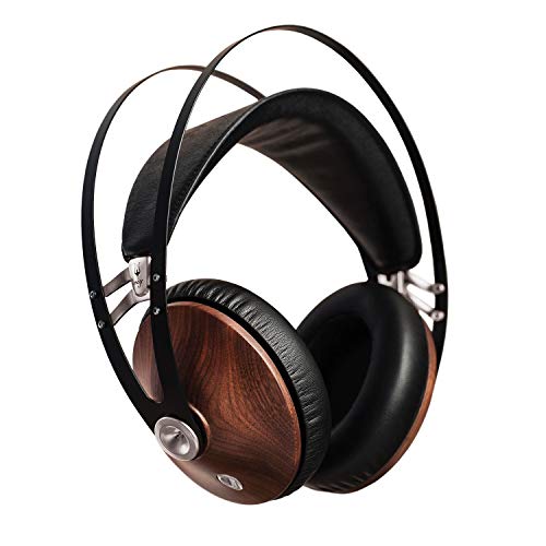 Meze 99 Classics Walnut Silver | Wired Over-Ear Headphones with Mic and Self Adjustable Headband | Classic Wooden Closed-Back Headset for Audiophiles