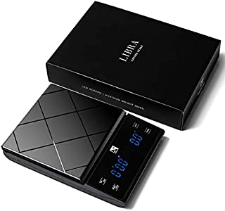 Libra Digital Coffee Scale/ Food Scale/ Kitchen Scale with Timer Easy Touch for Manual Brew Pour Over Coffee Drip or Espresso at Home - Weigh Upto 6.6lb