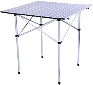 Ydida Adjustable Height Outdoor Compact Table Folding Aluminum Picnic Party Dining Desk Portable Camping Table and Chairs Set