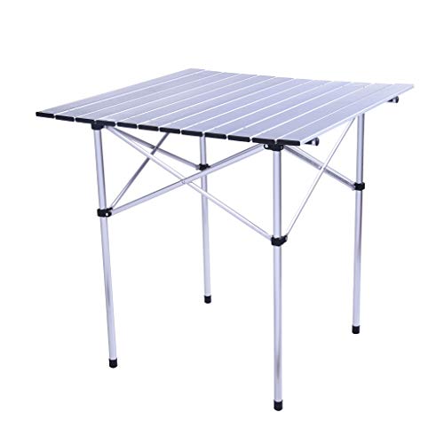 Ydida Adjustable Height Outdoor Compact Table Folding Aluminum Picnic Party Dining Desk Portable Camping Table and Chairs Set