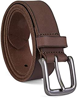 Timberland Men's 35mm Classic Jean Belt, Dark Brown, 34