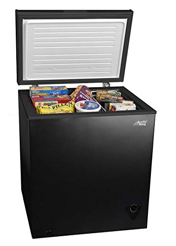 5cf Chest Freezer Deep 5 Cu Ft Compact Dorm Upright Apartment Home Food Storage Compact Space Saving Energy Efficient