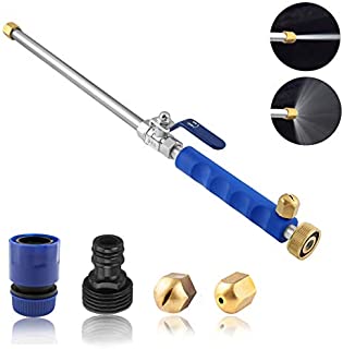 Miiooan Hydro Jet High Pressure Power Washer Wand, Two Different Hose Nozzles Power Sprayer for Car Washing or Garden Cleaning Made of Durable Metal