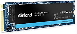 Inland Platinum 1TB SSD NVMe PCIe Gen 3.0x4 M.2 2280 3D NAND Internal Solid State Drive, PCIe Express 3.1 and NVMe 1.3 Compatible, Ultimate Gaming Solutions for PC Computer Laptops (1TB)