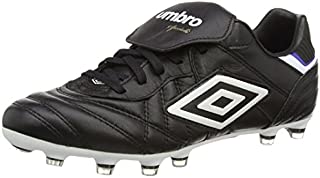 Umbro Men's Football Boots, Black Black Blue White Dju, 9.5