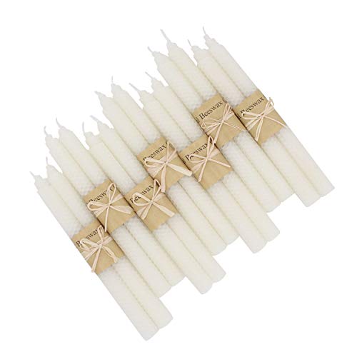 XIANGZHU 7 Pairs Pure Beeswax Candles, 9 Inch Smokeless Dripless Wax Candles, Beeswax Candle for Home Gift Ideas, Beeswax Candles Variety Color Taper Candles Gift for Family and Friends