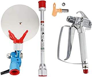 Airless Paint Spray Gun 3600 PSI High Pressure with 517 TIP Swivel Joint, Spray Guide Accessory Tool and 10 Inches Extension Pole for Airless Paint Sprayer