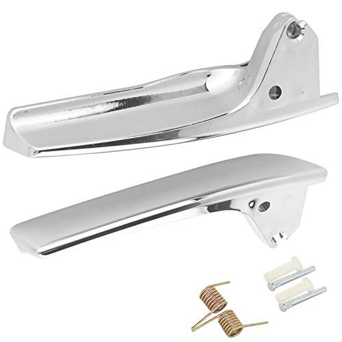 NPAUTO 81195 Interior Door Handles Driver & Passenger Side Replacement for Cadillac Escalade Tahoe Avalanche GMC Yukon Pickup Truck 07 08 09 10 11 12 13 14, 15935954 22855620, Chrome Pair