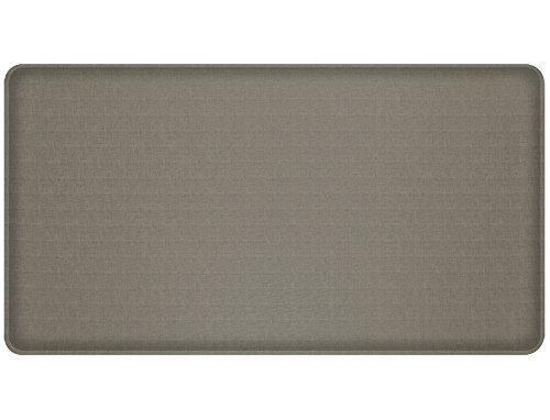 GelPro Classic Anti-Fatigue Kitchen Comfort Chef Floor Mat, 20x36, Linen Granite Gray Stain Resistant Surface with 1/2 Gel Core for Health and Wellness