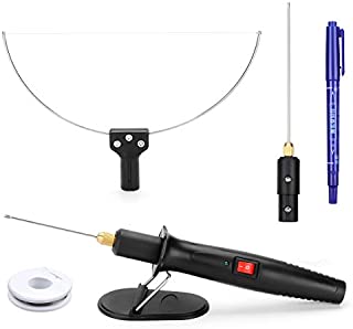 GOCHANGE 3 in 1 Foam Cutter Electric Cutting Machine Pen Tools Kit, 100-240V /18W Styrofoam Cutting Pen with Electronic Voltage Transformer Adaptor