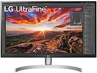 LG 27UN850-W 27 Inch Ultrafine UHD (3840 x 2160) IPS Display with VESA DisplayHDR 400, USB Type-C and 3-Side Virtually Borderless Display with Height/Swivel/Pivot/Tilt Adjustable Stand, Silver