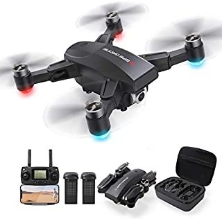 GPS Drone with 2.7K UHD Camera for Adults, Foldable 5G WiFi FPV Transmission Live Video with Brushless Motor,50mins Flight Time, 500m Control Range,Auto Return Follow Me Quadcopter for Beginner