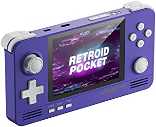 Retroid Pocket 2 Android Handheld Game Console, Dual Boot for Android and retro game console Multiple Emulators Console Handheld 3.5 Inch Display 4000mAh Battery Retro Gaming System for Kids (Indigo)