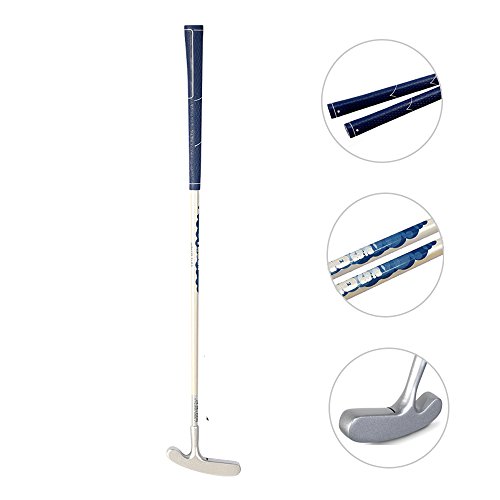 Acstar Two Way Junior Golf Putter Graphite Kids Putter Both Left and Right Handed Easily Use for Kids Age 6-8(Silver Head+White Shaft+Blue Grip,27 inch,Age 6-8)