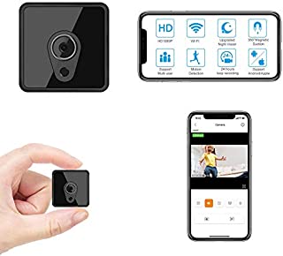 Jayol Mini WiFi Camera Wireless, HD 1080P Small Camera Live Streaming, Small Security Camera WiFi Camera with Night Vision Motion Activated Nanny Cam for Home/Outdoor (with Cell Phone APP)