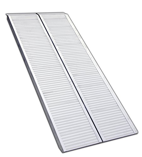 Erickson 07459 Center Folding Aluminum Ramp (1200 lb Rated, 72 x 30), 1 Pack