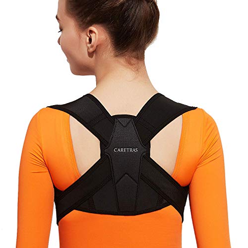 Posture Corrector for Women and Men, Caretras Adjustable Upper Back Brace for Clavicle Support and Providing Pain Relief from Neck, Shoulder, and Upright Back S(23