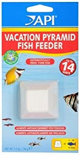 API VACATION PYRAMID FISH FEEDER 14-Day 1.2-Ounce Automatic Fish Feeder