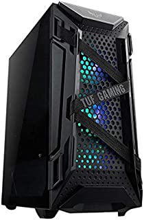 CUK ASUS TUF GT301 Gaming PC (AMD Ryzen 5 with Radeon Graphics, 16GB 3200MHz DDR4 RAM, 512GB NVMe SSD, 500W PSU, AC WiFi, Windows 10 Home) Tower Gamer Desktop Computer