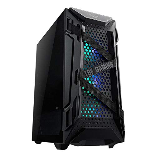 CUK ASUS TUF GT301 Gaming PC (AMD Ryzen 5 with Radeon Graphics, 16GB 3200MHz DDR4 RAM, 512GB NVMe SSD, 500W PSU, AC WiFi, Windows 10 Home) Tower Gamer Desktop Computer