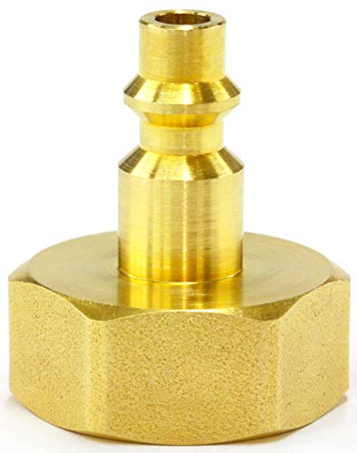 Winterize Sprinkler Systems And Outdoor Faucets: Air Compressor Quick-Connect Plug To Female Garden Faucet Blow Out Adapter Fitting (Solid Lead-Free Brass)