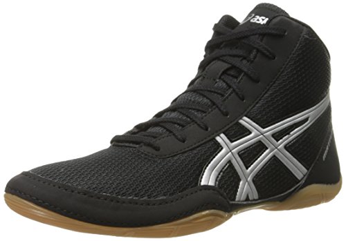 ASICS Men's Matflex 5-M, Black/Silver, 9.5 M US