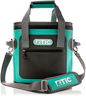 RTIC Soft Cooler 20, Seafoam, Insulated Bag, Leak Proof Zipper, Keeps Ice Cold for Days