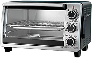 BLACK+DECKER TO1950SBD 6-Slice Convection Countertop Toaster Oven, Includes Bake Pan, Broil Rack & Toasting Rack, Stainless Steel/Black Convection Toaster Oven