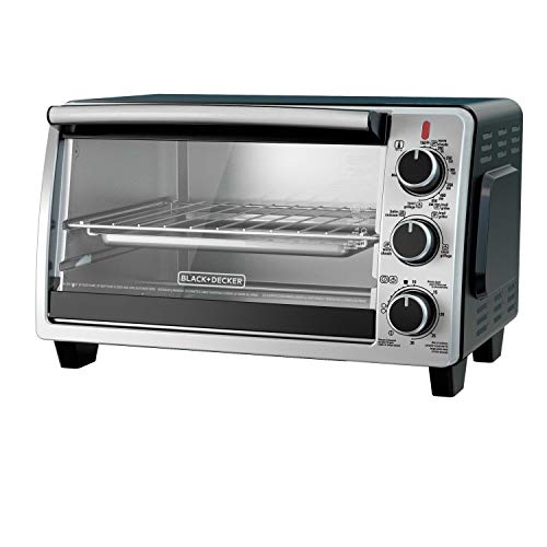 BLACK+DECKER TO1950SBD 6-Slice Convection Countertop Toaster Oven, Includes Bake Pan, Broil Rack & Toasting Rack, Stainless Steel/Black Convection Toaster Oven