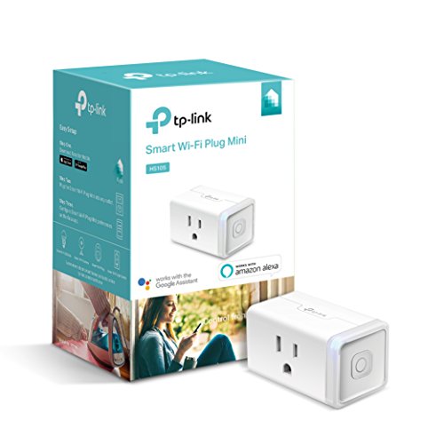 Kasa Smart Plug by TP-Link, Smart Home WiFi Outlet works with Alexa, Echo,Google Home & IFTTT,No Hub Required, Remote Control, 15 Amp, UL certified, 1-Pack (HS105)