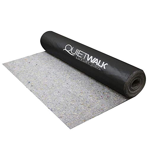 MP Global Products QW360LV QuietWalk 360 Square Foot Luxury Vinyl Acoustical Sound Reflecting Moisture Resistant Environmentally Friendly Flooring Underlayment, Black