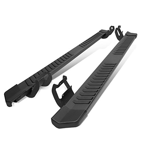 6 Inches Black Coated Side Step Nerf Bar Running Board Replacement for Ford F-150 F-250 F-350 Super Crew Cab 15-20