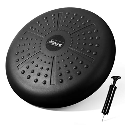 Trideer Balance Disc, Strengthen Core Stability, Wobble Cushion on Office Desk Chair, Relive Back Pain&Improve Posture, Wiggle Seat for Physical Therapy (Home&Classroom&Gym)