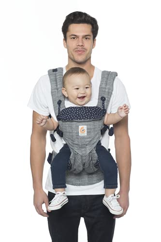 Ergobaby Omni 360 All-Position Baby Carrier for Newborn to Toddler with Lumbar Support (7-45 Pounds), Stardust