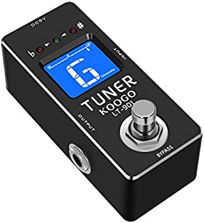 Koogo Tuner Pedal High Precision Chromatic Guitar Tuners Pedal True Bypass 