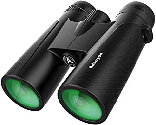 12x42 Binoculars for Adults with 18mm Large View Eyepiece & Clear Dim Light Vision - Lightweight Binoculars for Birds Watching Hunting Travel