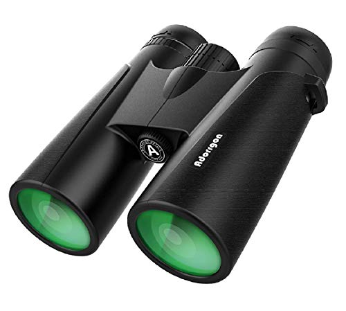 12x42 Binoculars for Adults with 18mm Large View Eyepiece & Clear Dim Light Vision - Lightweight Binoculars for Birds Watching Hunting Travel