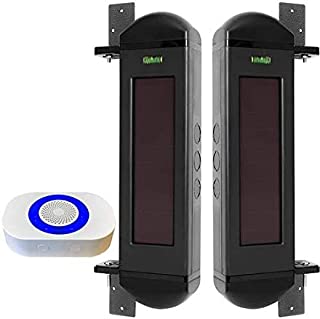 Dakota Alert BBA-4K-Plus IR Break Beam Solar Powered Motion Sensor Alarm System with Relay Outputs - RE-4k Plus Wireless Receiver and BBT-4000 Infrared Transmitter