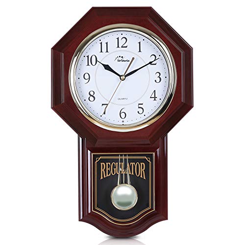 WallarGe Pendulum Wall Clock,Grandfather Wall Clock,19