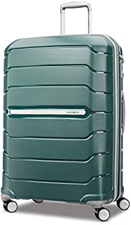 Samsonite Freeform Hardside Expandable with Double Spinner Wheels, Sage Green, Checked-Large 28-Inch