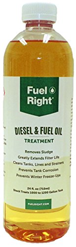 Fuel Right - Diesel and Fuel Oil Tank Treatment Additive - Cleans Tanks, Prevents Corrosion, Dissolves Sludge and Prevents Fuel Freeze-Ups, 15K 24 oz Bottle