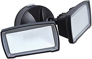 Good Earth Lighting SE1093-BP2-01LF0-G 2-Head Bronze LED Dusk-to-Dawn Flood Light